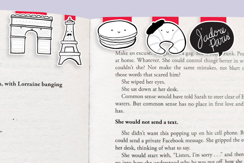 Paris Mini Magnetic Bookmarks 5-pack - CVM1323PARI