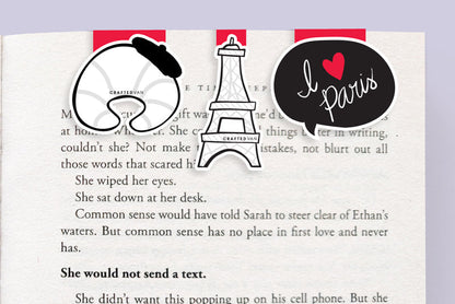 Paris Mini Magnetic Bookmarks 3-pack