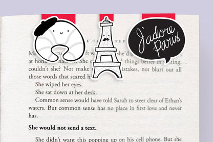 Paris Mini Magnetic Bookmarks 3-pack