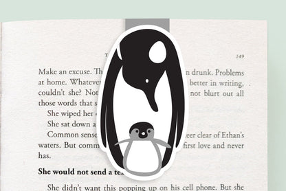 Penguin with Baby Jumbo Magnetic Bookmark - CVJ1146MPEN