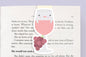 Pink Wine Jumbo Magnetic Bookmark - CVJ1249PINK