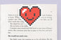 Pixel Heart Jumbo Magnetic Bookmark - CVJ1123PIXE