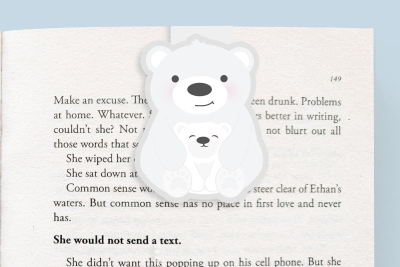 Polar Bear Jumbo Magnetic Bookmark - CVJ1088POLA