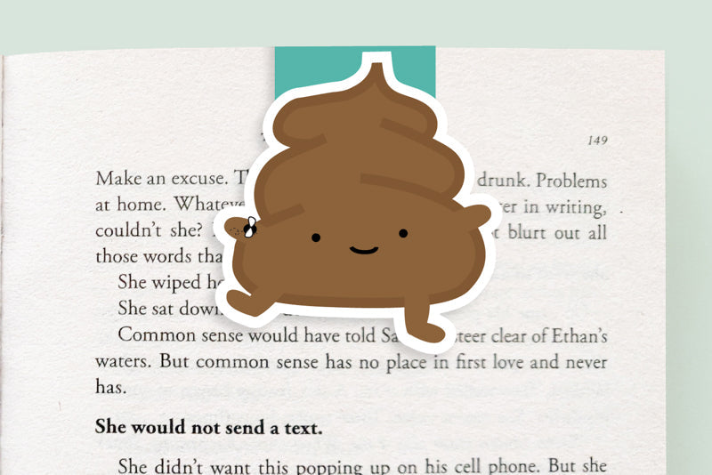 Poop Jumbo Magnetic Bookmark - CVJ1294POOP