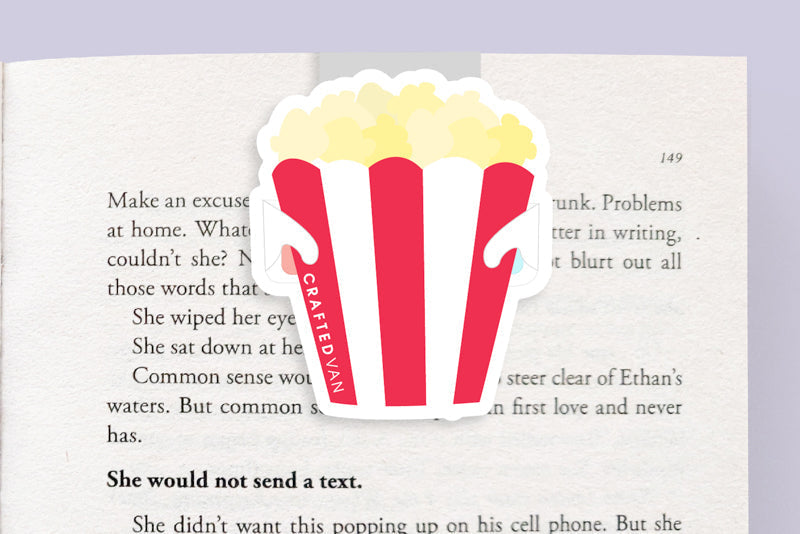 Popcorn Jumbo Magnetic Bookmark - CVJ1420POPC