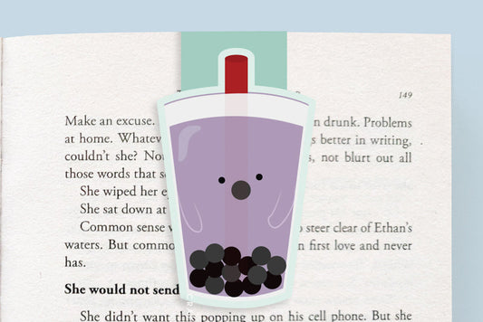 Taro Bubble Tea Jumbo Magnetic Bookmark - CVJ1242TARO