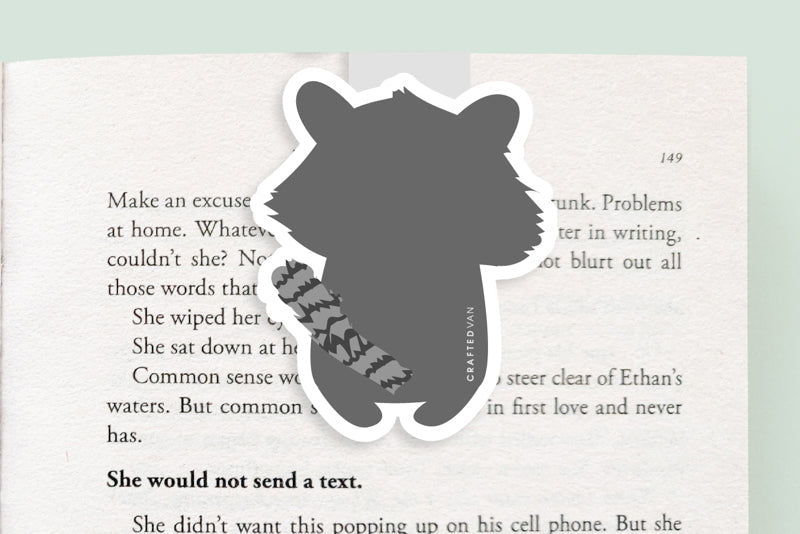 Raccoon with Apple Jumbo Magnetic Bookmark - CVJ1208RACC