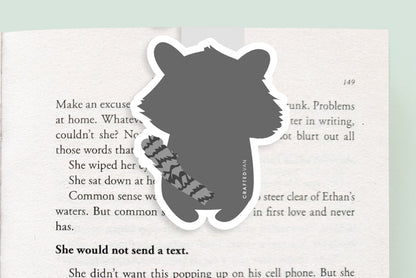 Raccoon with Apple Jumbo Magnetic Bookmark - CVJ1208RACC