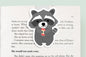 Raccoon with Apple Jumbo Magnetic Bookmark - CVJ1208RACC