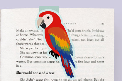 Red Macaw Jumbo Magnetic Bookmark - CVJ1444REMA