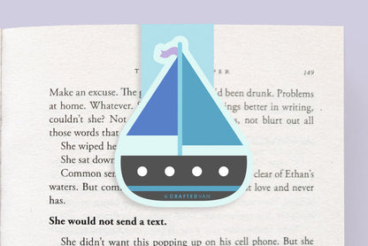 Sailboat Jumbo Magnetic Bookmark - CVJ1148SAIL