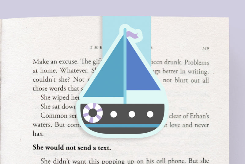 Sailboat Jumbo Magnetic Bookmark - CVJ1148SAIL