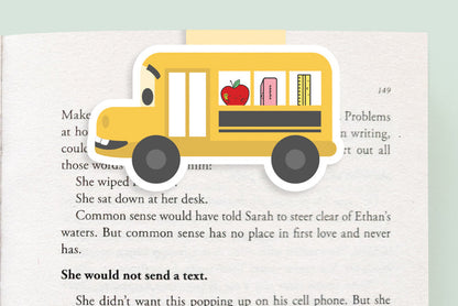 School Bus Jumbo Magnetic Bookmark - CVJ1281SCHO