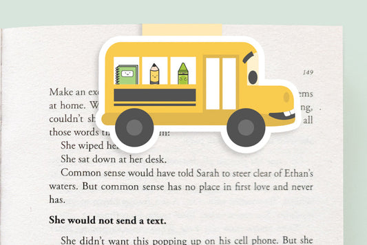 School Bus Jumbo Magnetic Bookmark - CVJ1281SCHO
