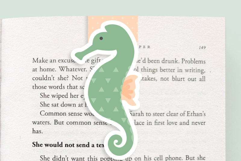 Seahorse Jumbo Magnetic Bookmark - CVJ1140SEAH
