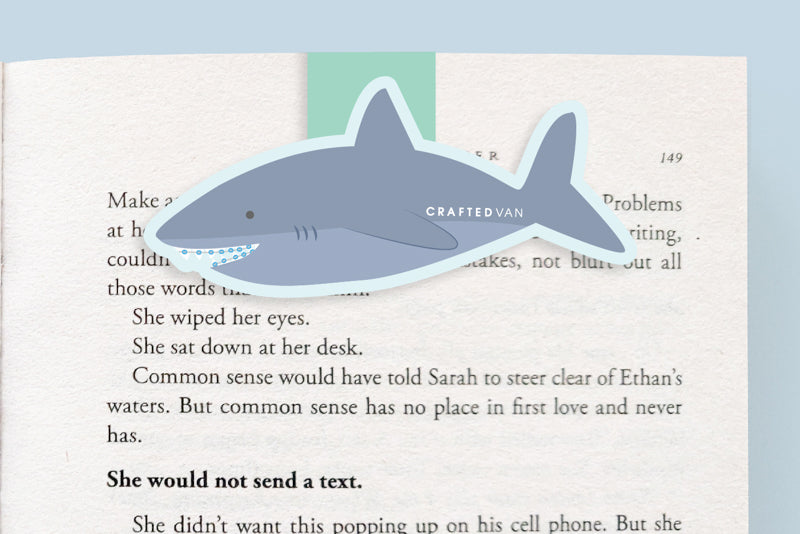 Shark With Braces Jumbo Magnetic Bookmark - CVJ1139SHAR