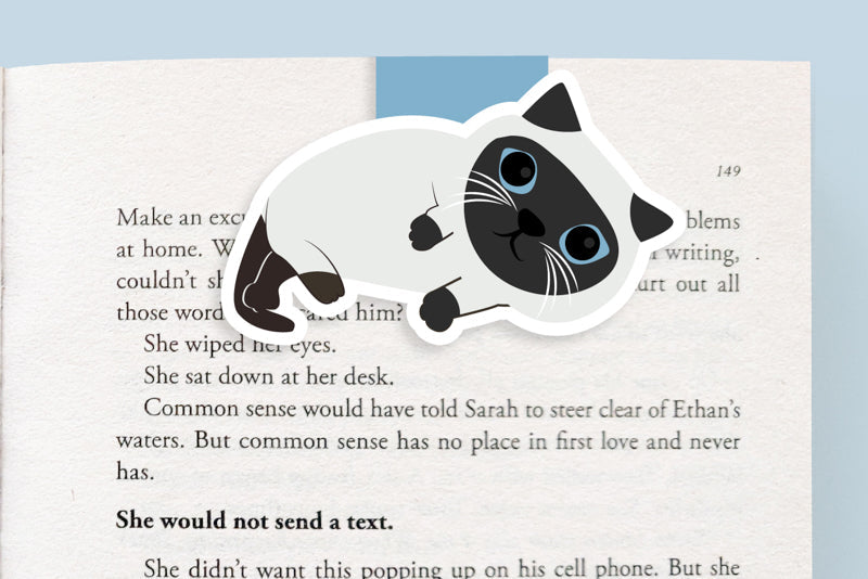 Siamese Cat Jumbo Magnetic Bookmark - CVJ1188SIAM