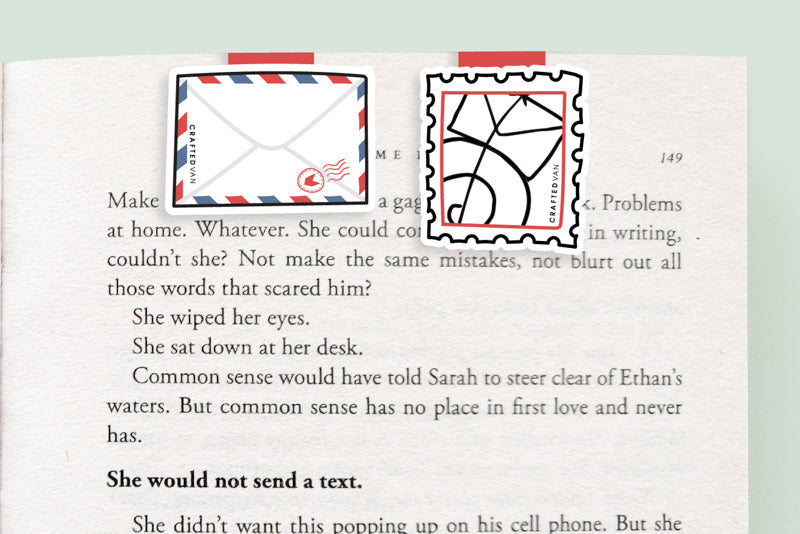 Snail Mail Mini Magnetic Bookmarks 2-pack - CVM1303SNAI