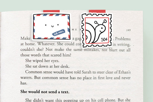 Snail Mail Mini Magnetic Bookmarks 2-pack - CVM1303SNAI