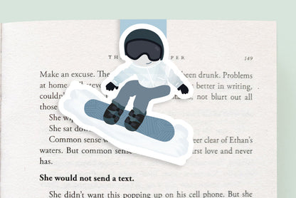 Snowboarder Jumbo Magnetic Bookmark - CVJ1236SNOW
