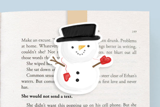 Snowman Jumbo Magnetic Bookmark - CVJ1236SNOW