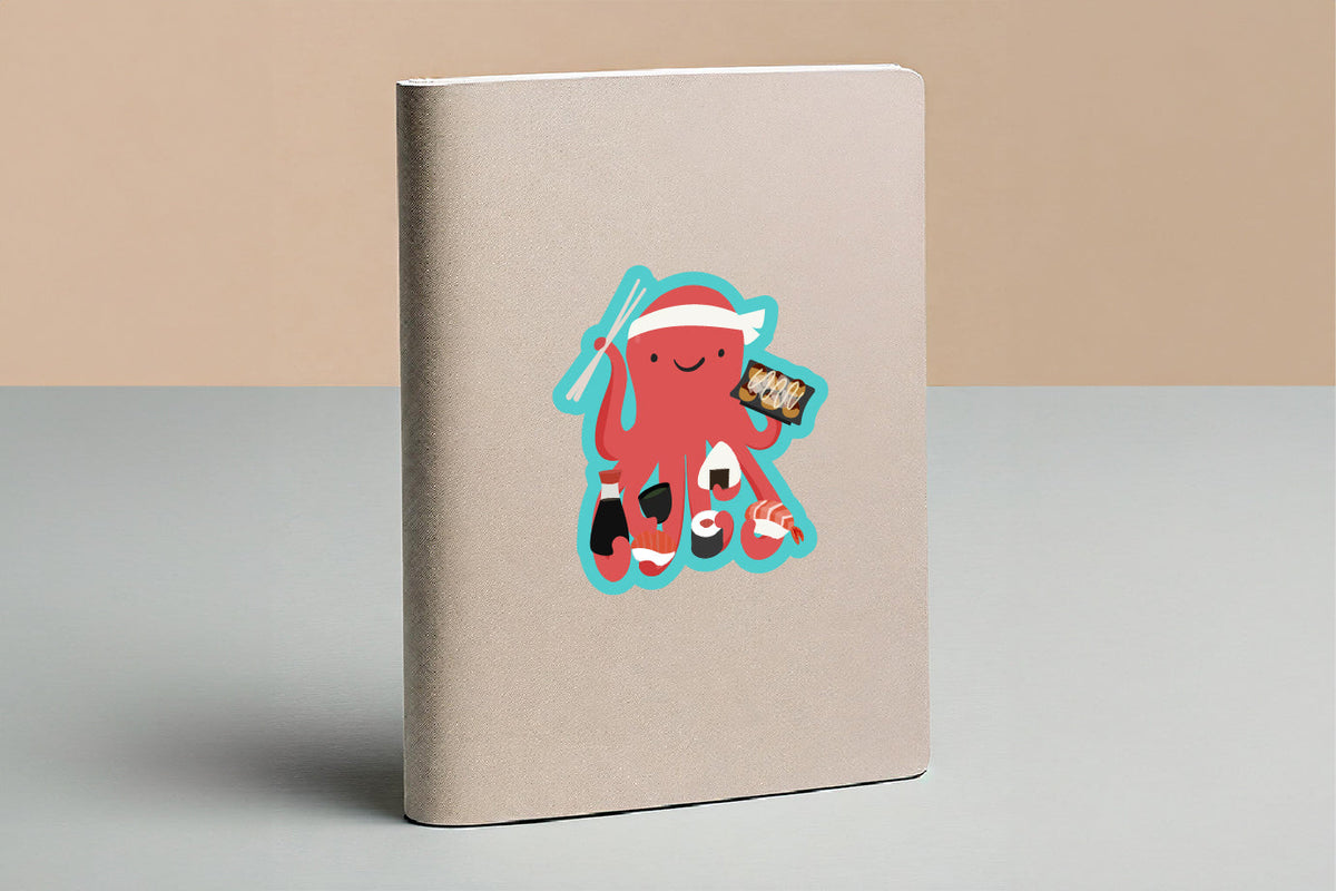 Sushi Octopus Sticker - CVS1407SOCT