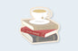 Tea on Books Sticker - CVS1408TEAB