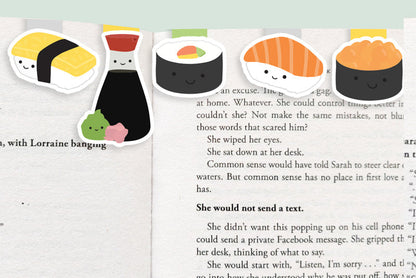 Sushi Mini Magnetic Bookmarks 5-pack - CVM1326SUSH
