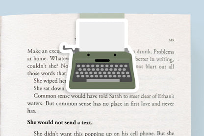 Green Typewriter Jumbo Magnetic Bookmark - CVJ1416TYPE