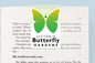 CUSTOM: Victoria Butterfly Garden Logo Jumbo Magnetic Bookmark