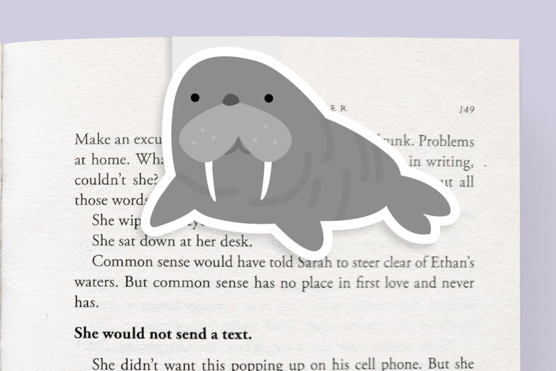 Walrus Jumbo Magnetic Bookmark - CVJ1147WALR