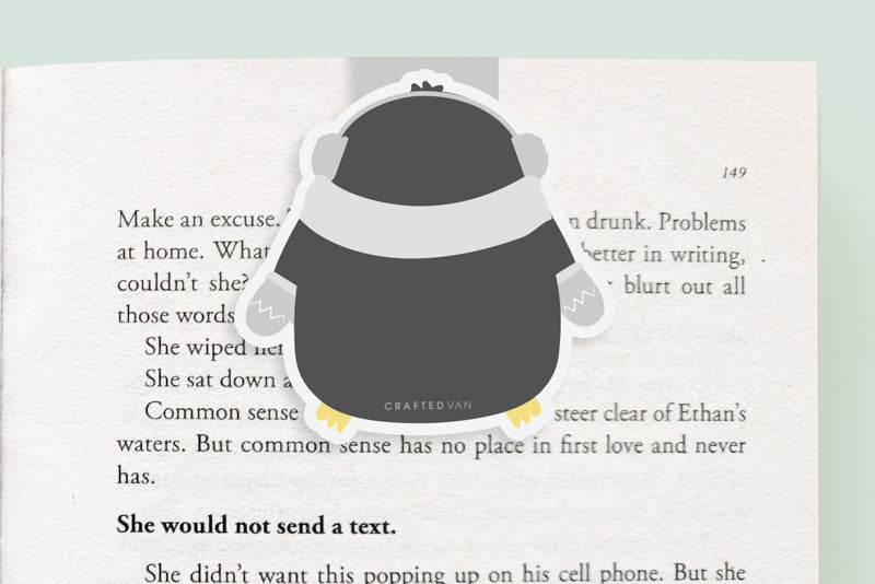 Warm Penguin Jumbo Magnetic Bookmark - CVJ1145WPEN