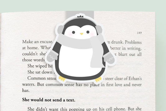 Warm Penguin Jumbo Magnetic Bookmark - CVJ1145WPEN