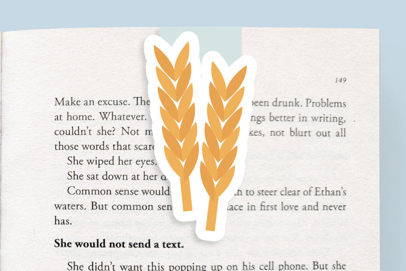 Wheat Jumbo Magnetic Bookmark - CVJ1091WHEA