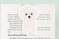 White Poodle Dog Jumbo Magnetic Bookmark - CVJ1172WPOO