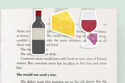 Wine Mini Magnetic Bookmarks 3-pack - CVM1315WINE