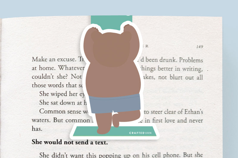 Yoga Bear Jumbo Magnetic Bookmark - CVJ1227YOGA
