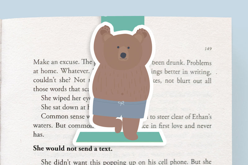 Yoga Bear Jumbo Magnetic Bookmark - CVJ1227YOGA