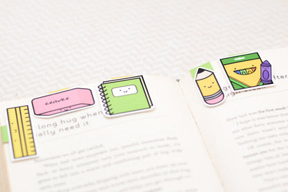 School Day Mini Magnetic Bookmarks 5-pack - CVM1328SCHO