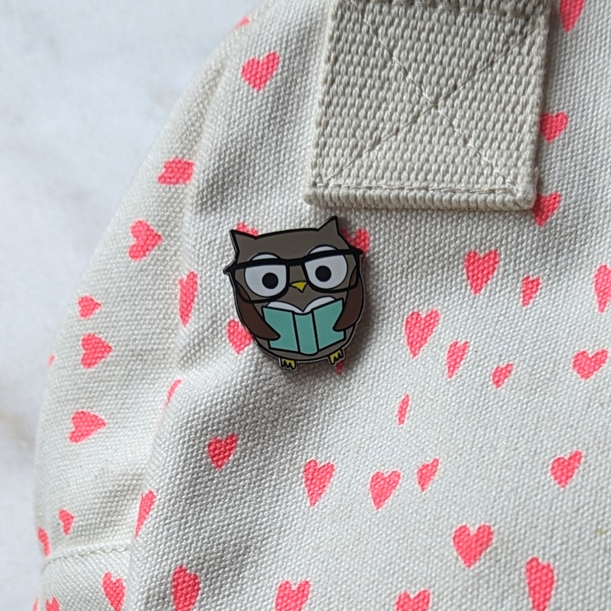 Owl Reading Pin - CVP1065OWLR