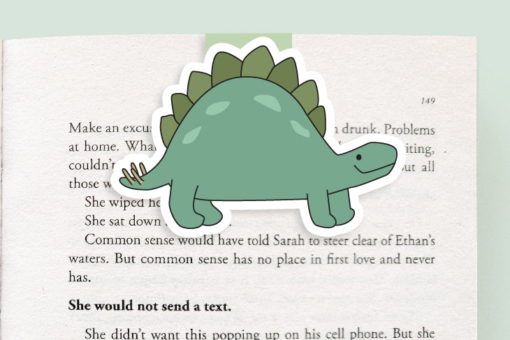 Stegosaurus Dino Jumbo Magnetic Bookmark - CVJ1203STEG